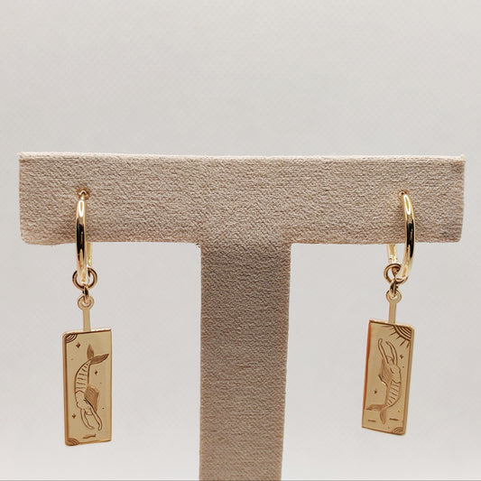 Ocean Muse-10K Gold Hoops