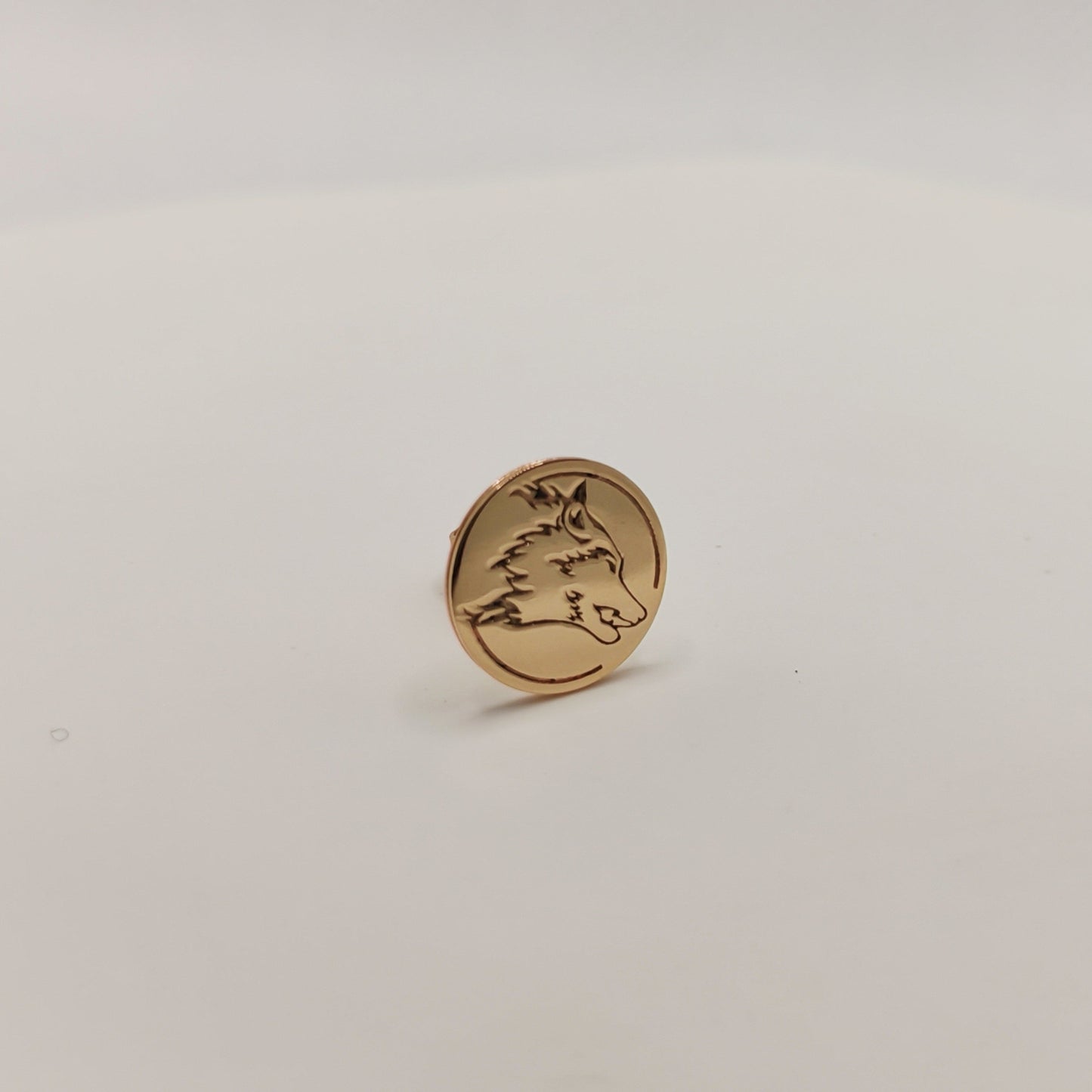 Lone Wolf-10K Gold Single Stud Earring