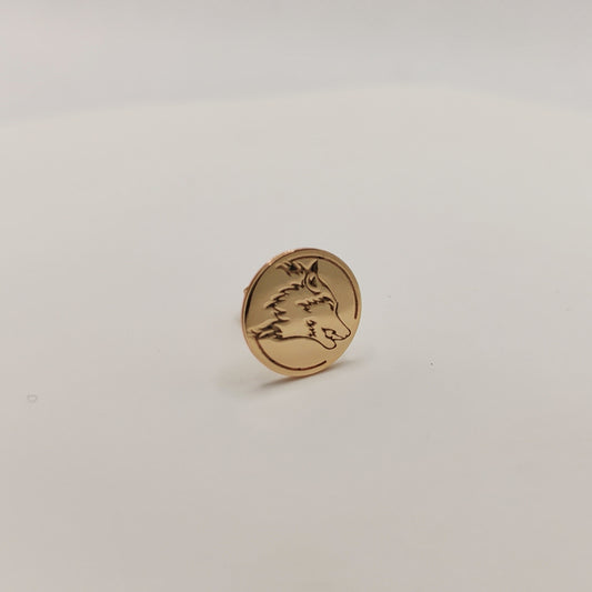 Lone Wolf-10K Gold Single Stud Earring