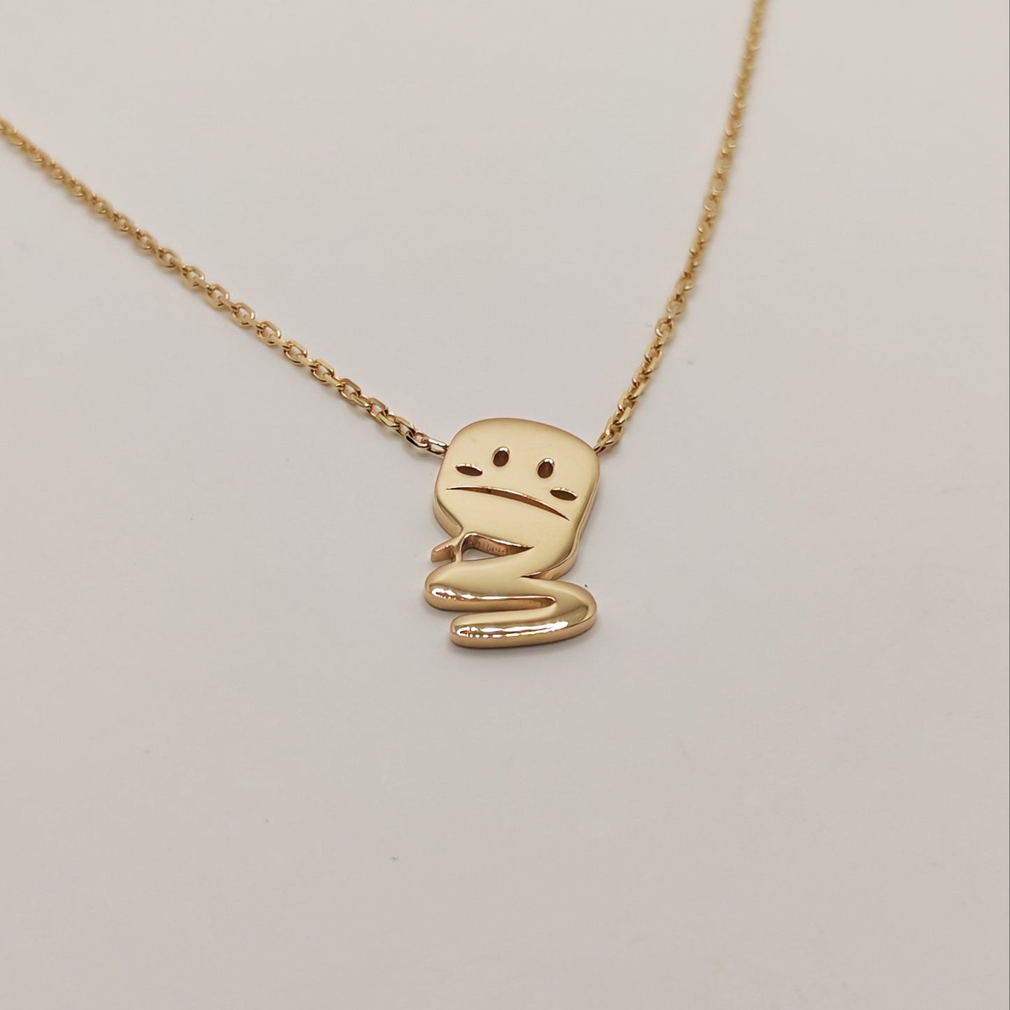 Snake (Myst)-10K Gold Necklace