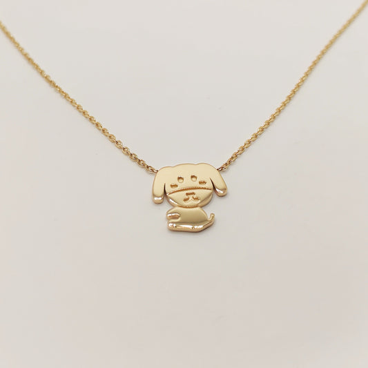 Dog (Fidel)-10K Gold Necklace