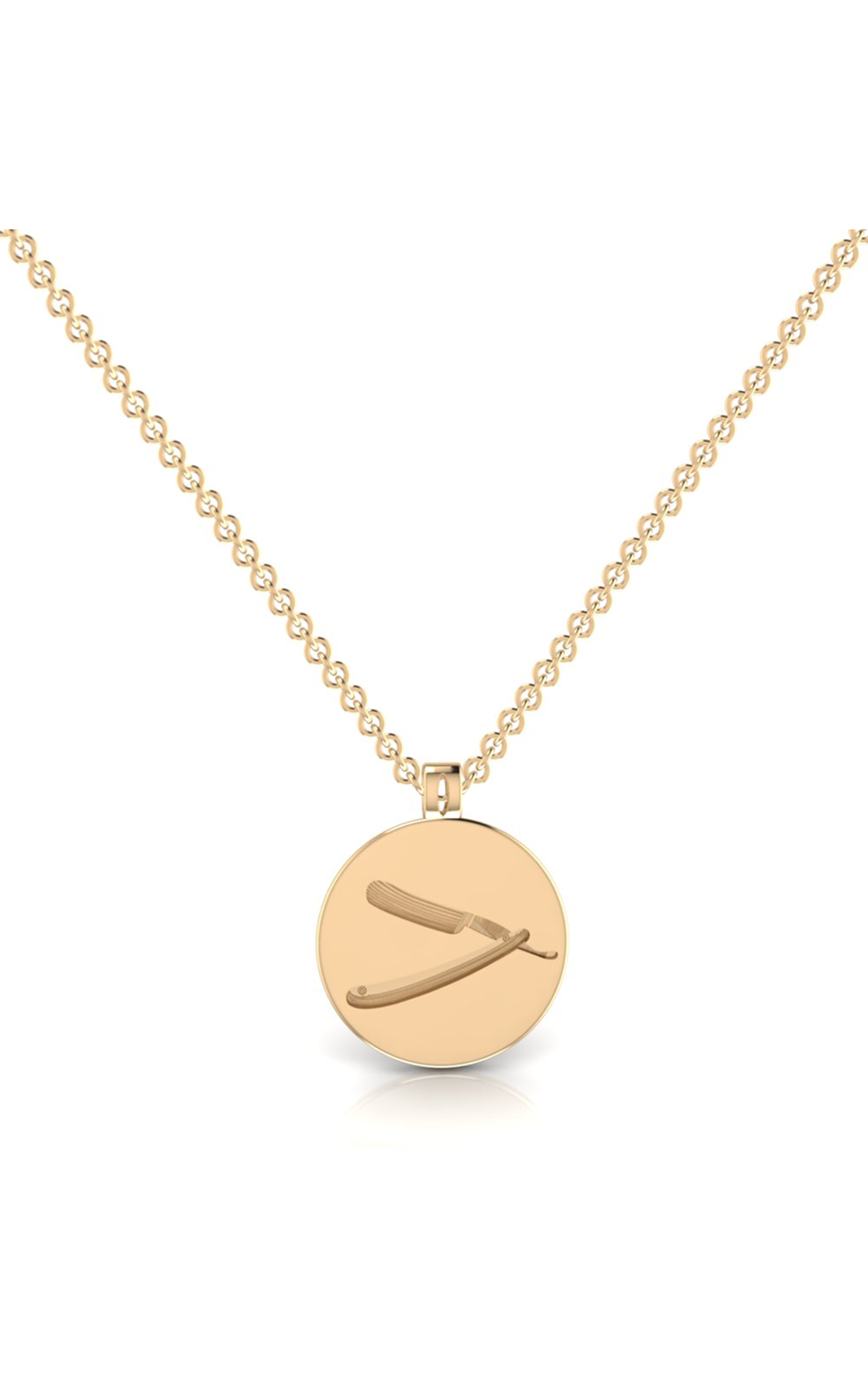 Straight Edge-10K Gold Necklace