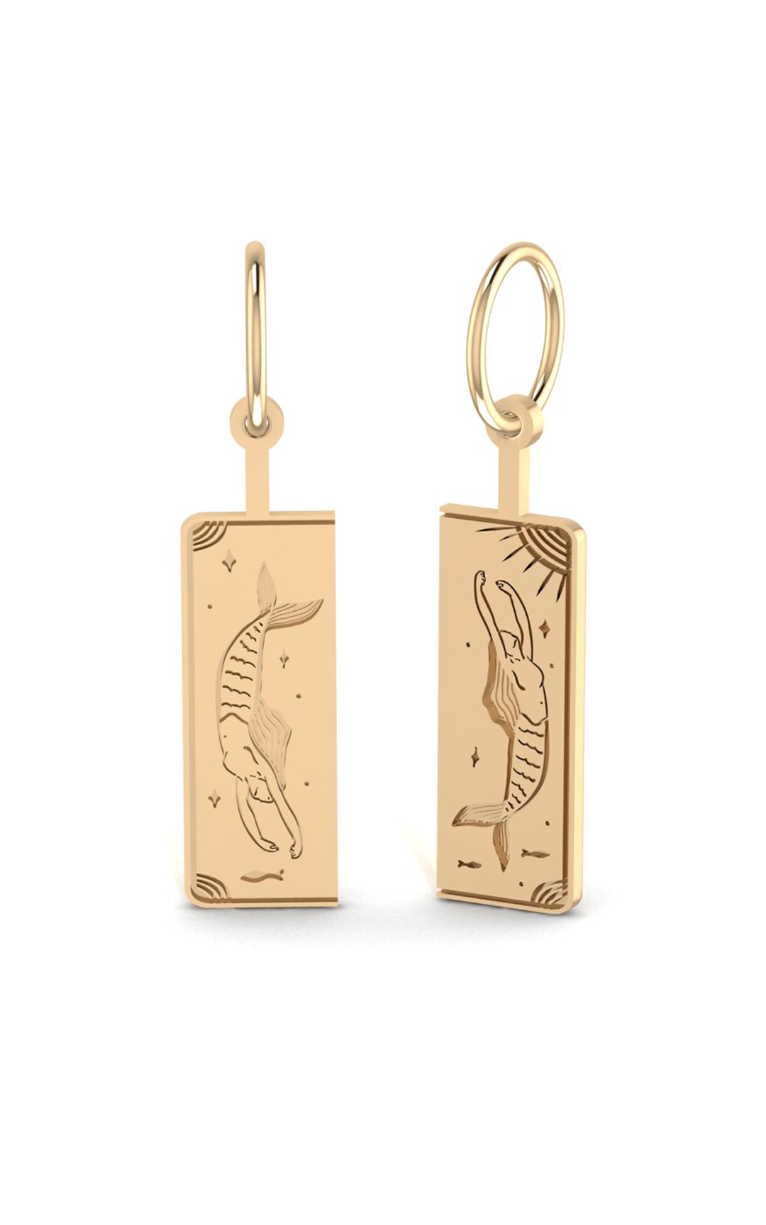 Ocean Muse-10K Gold Hoops