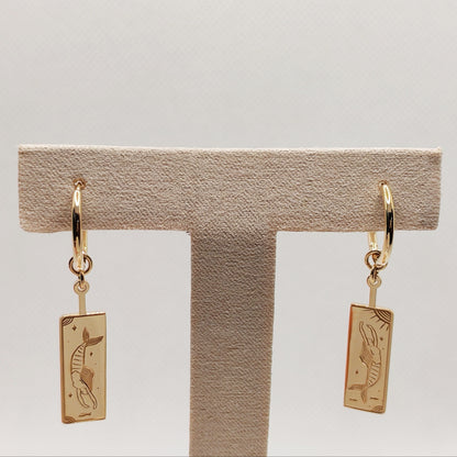 Ocean Muse-10K Gold Hoops