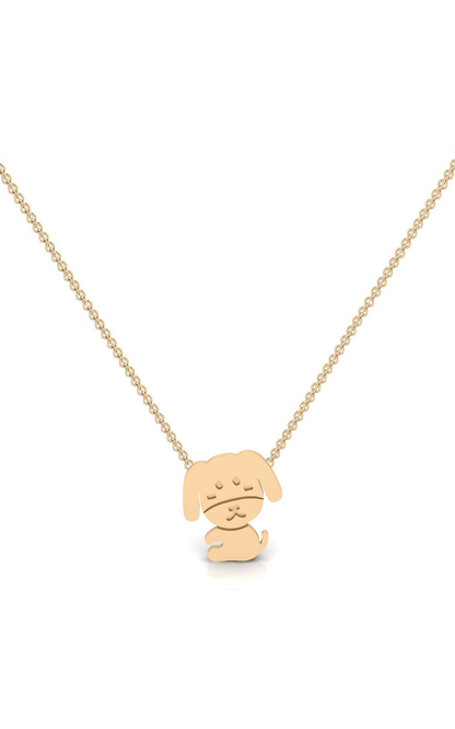 Dog (Fidel)-10K Gold Necklace