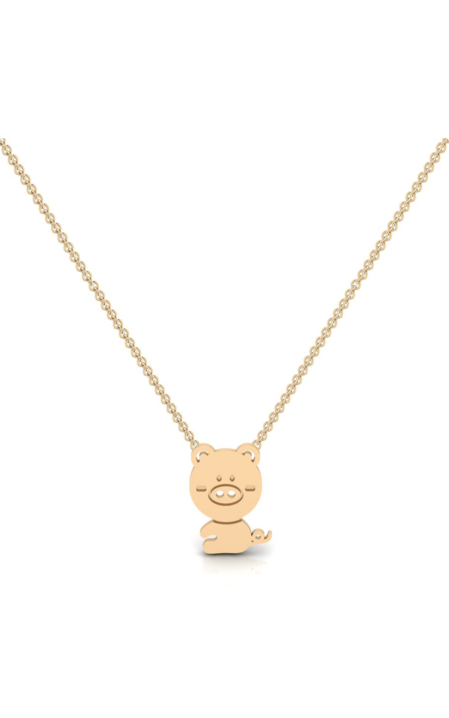 Pig (Mirth)-10K Gold Necklace