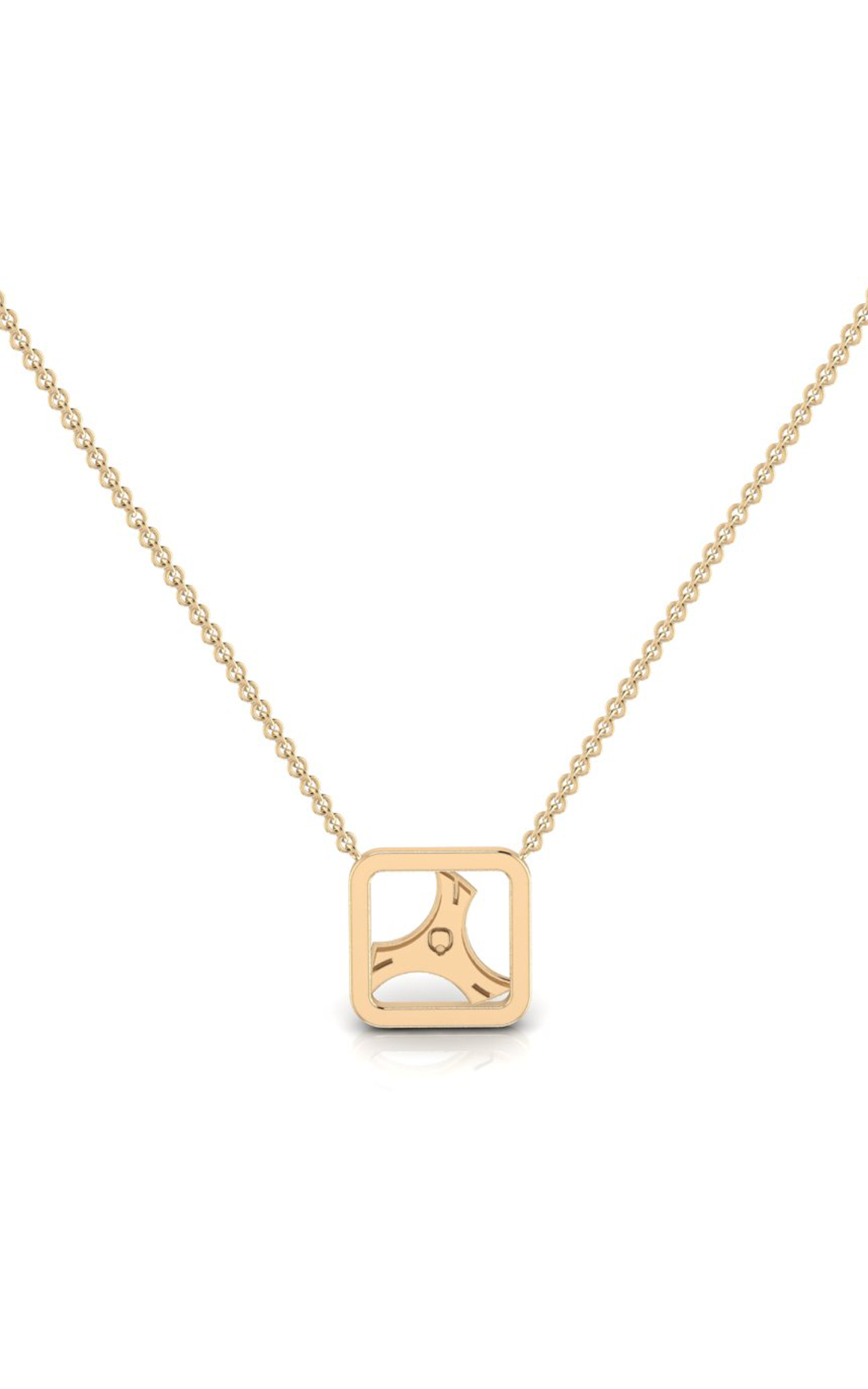 Reuleaux Triangle-10K Gold Necklace