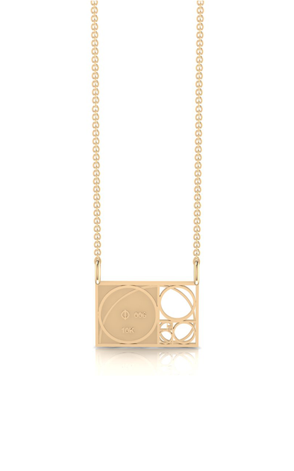 Phi-10K Gold Necklace
