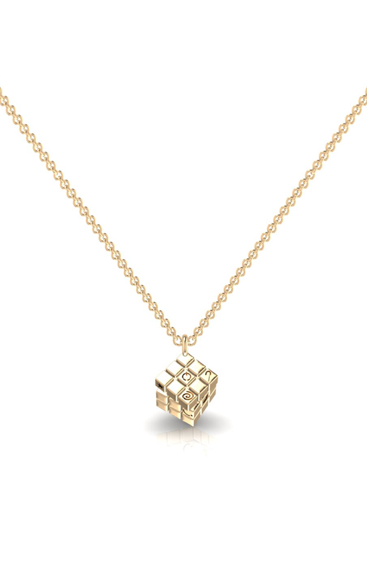Cublet-10K Gold Necklace