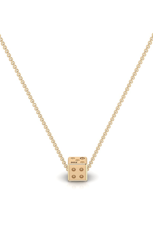 The Dice-10K Gold Necklace