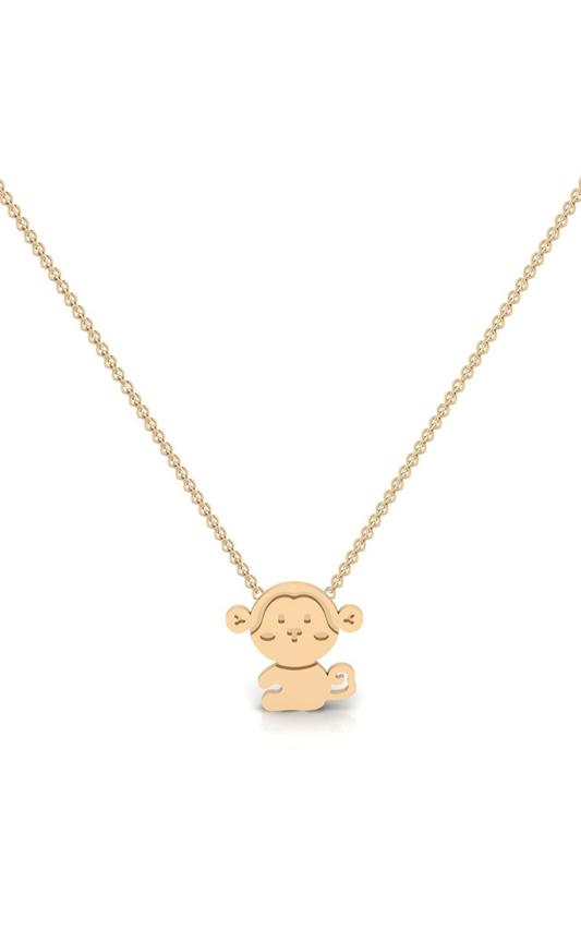 Monkey (Sage)-10K Gold Necklace