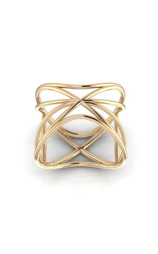 Triform-10K Gold Ring