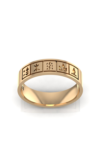 Wu Xing-10K Gold Ring