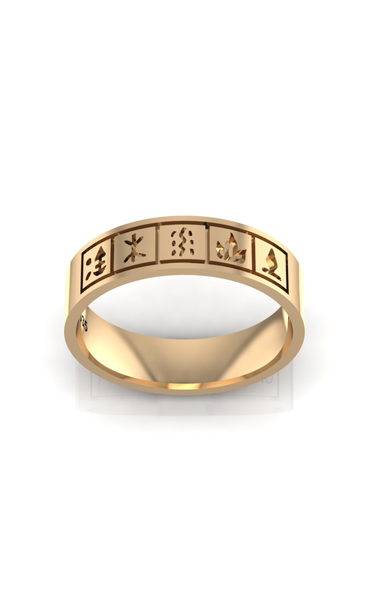 Wu Xing-10K Gold Ring